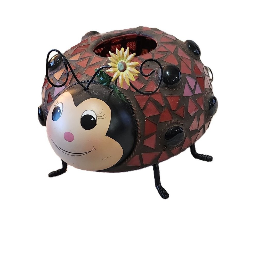 Home Interior Mosaic Ladybug Votive Candle Holder - Picture 4 of 16